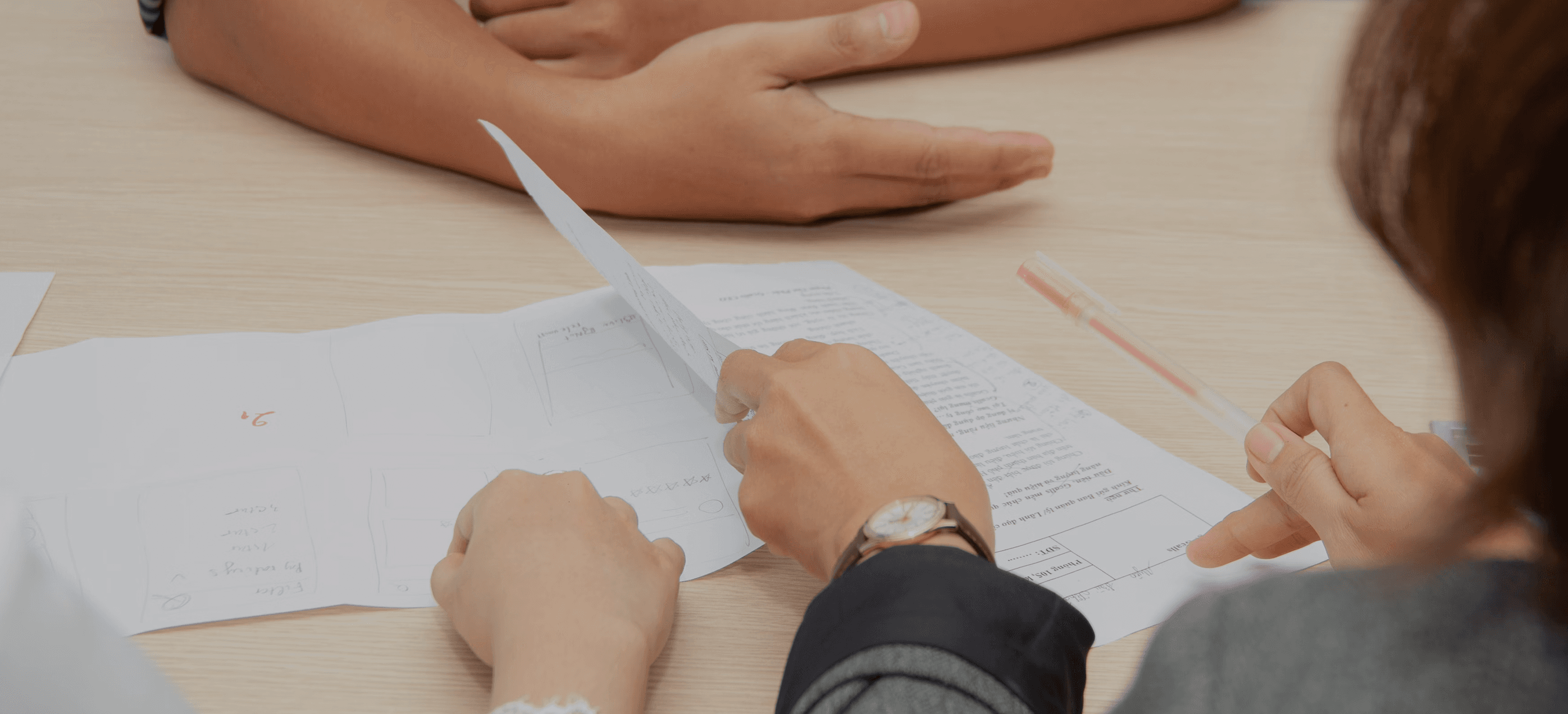 HR interviewing a potential job candidate